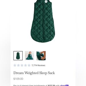 Green Dreamland Weighted Sleep Sack